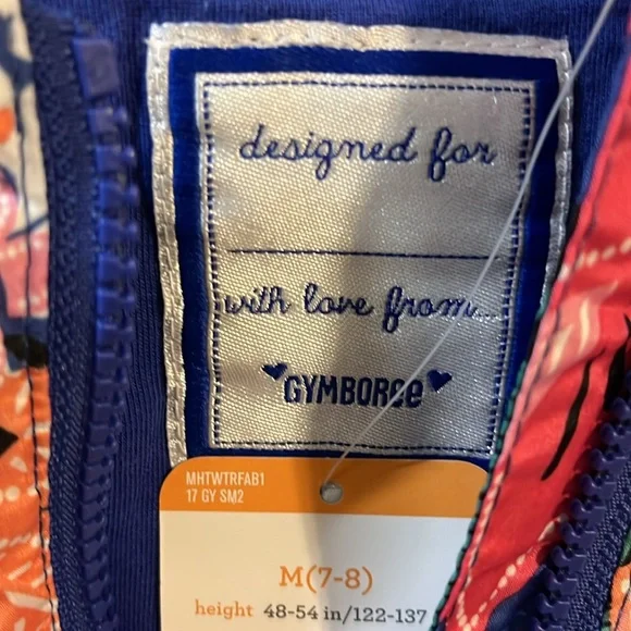 Gymboree classic windbreaker children’s clothespolyester floral print blue nwt